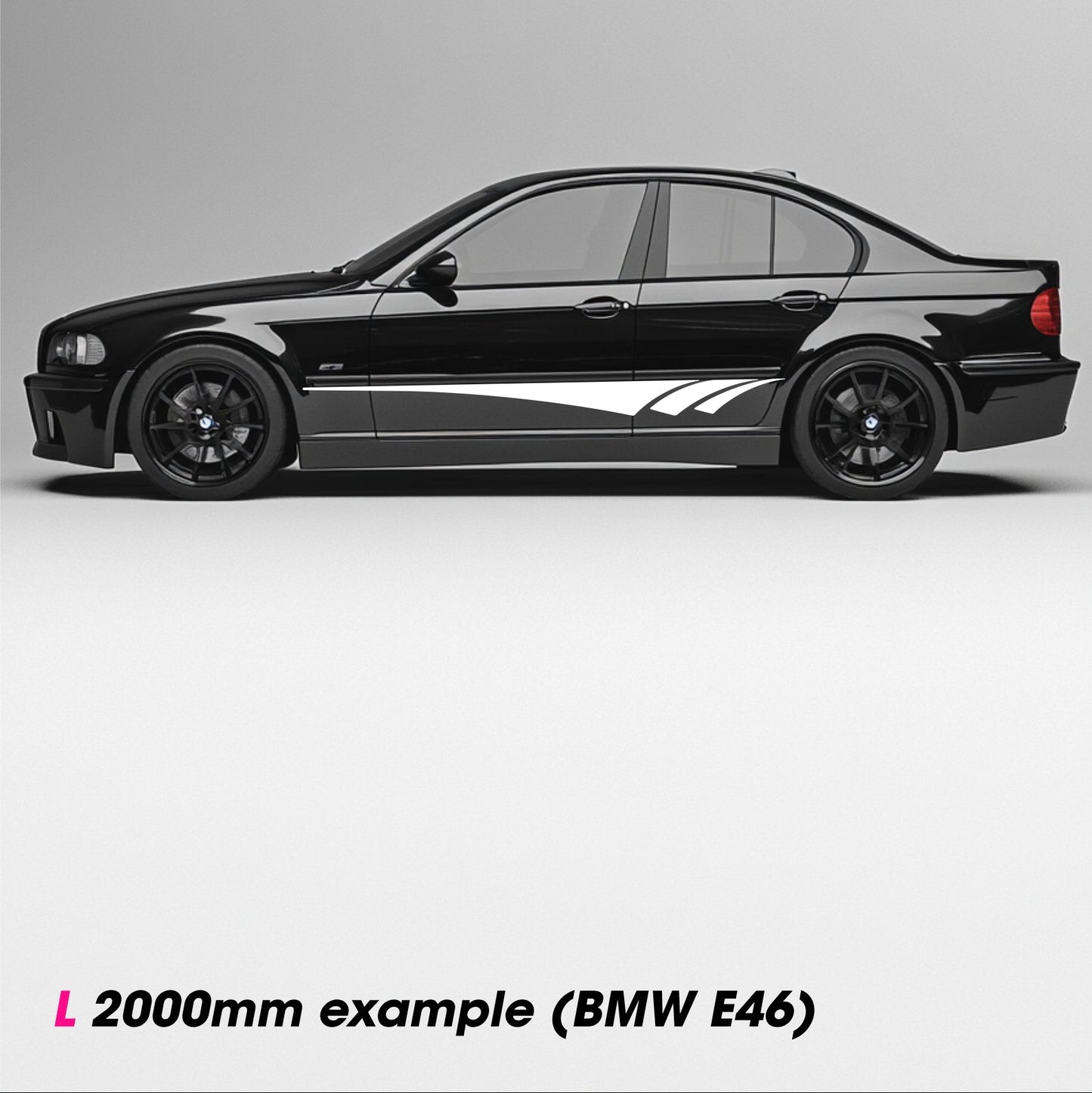 LINES No.5 – Plotted Vinyl Car Body Decal