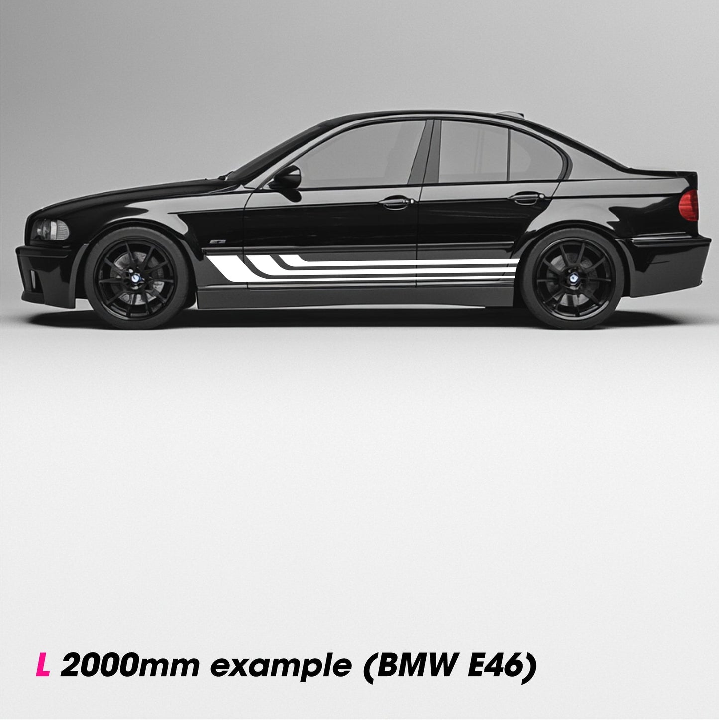 LINES No.5 – Plotted Vinyl Car Body Decal