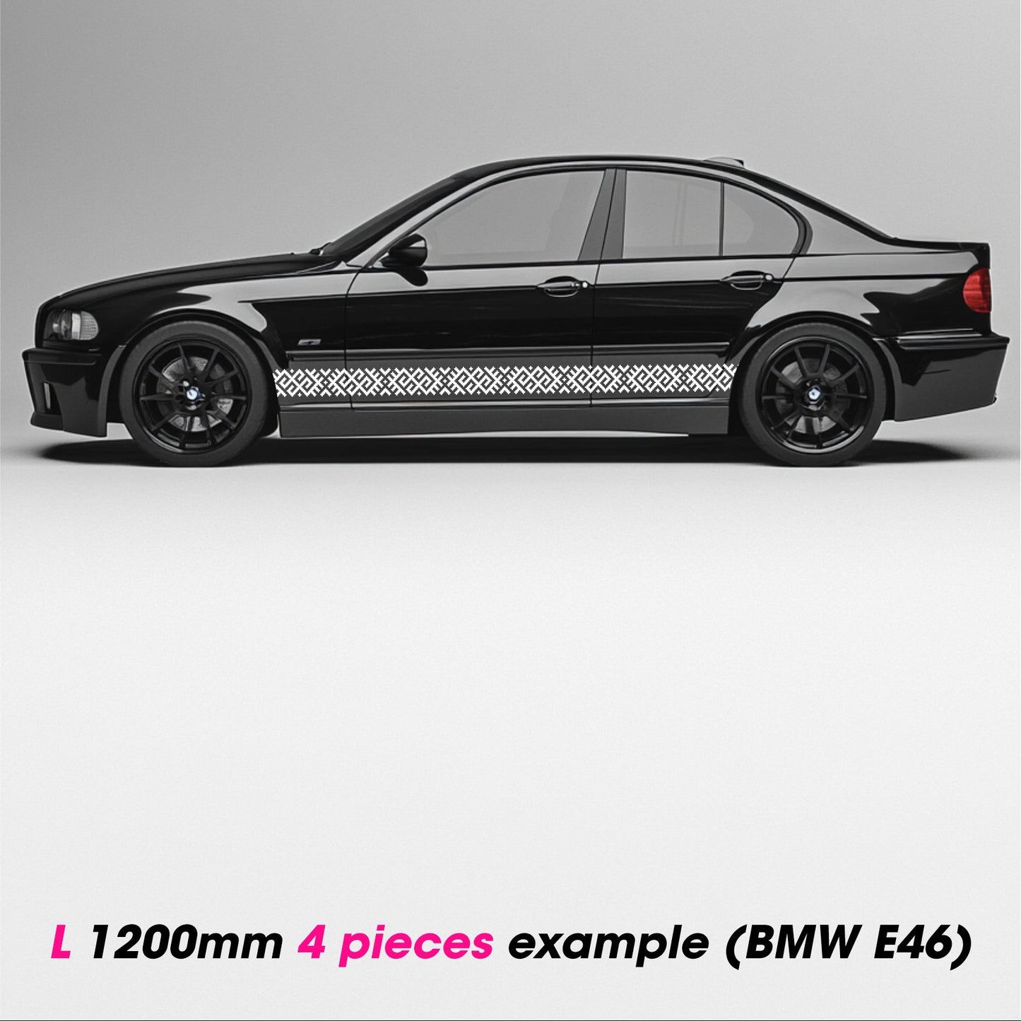 LATVIAN ORNAMENTS – Plotted Vinyl Car Body Decal