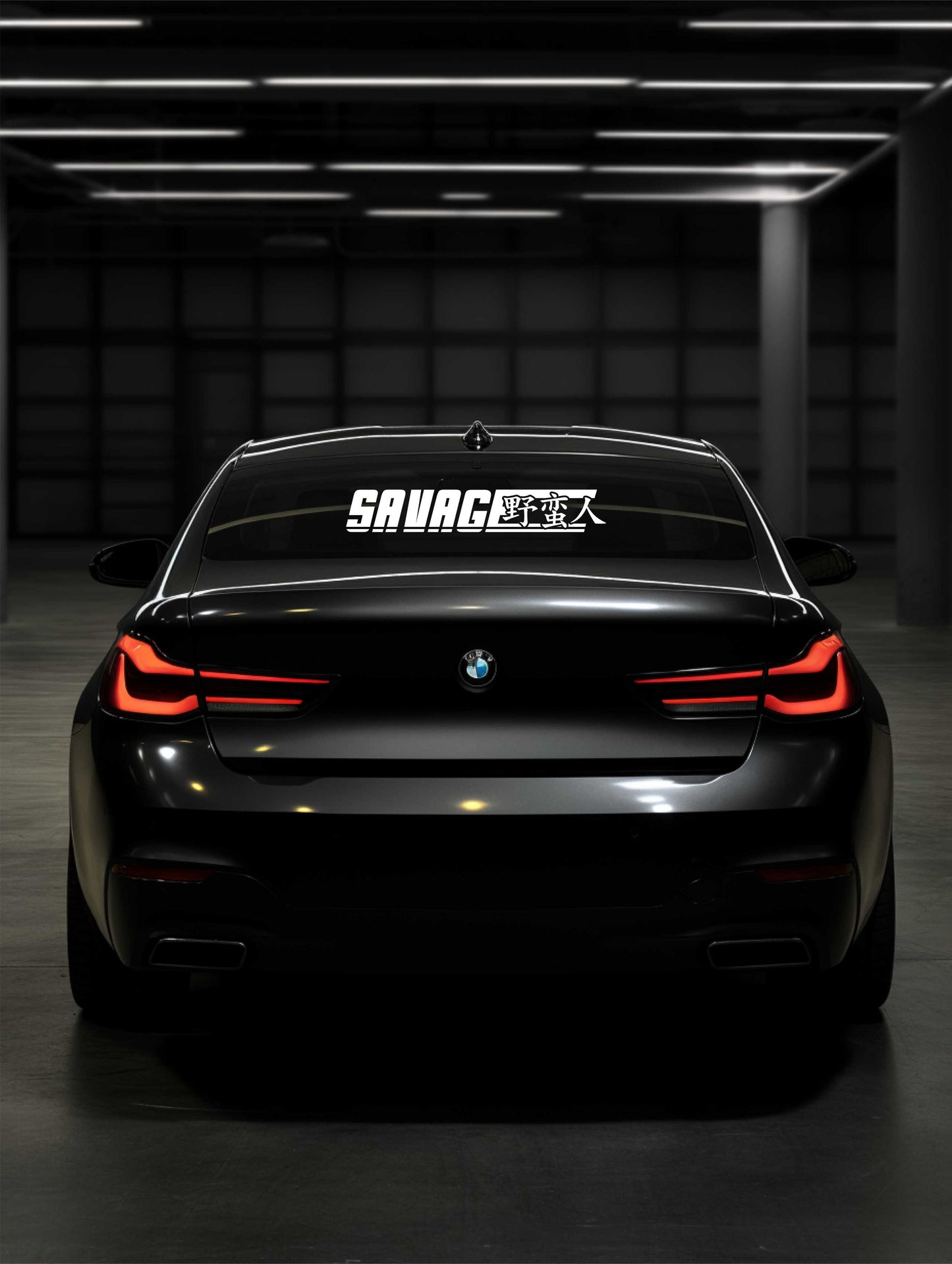 ''Savage'' - Plotted Vinyl Banner Decal