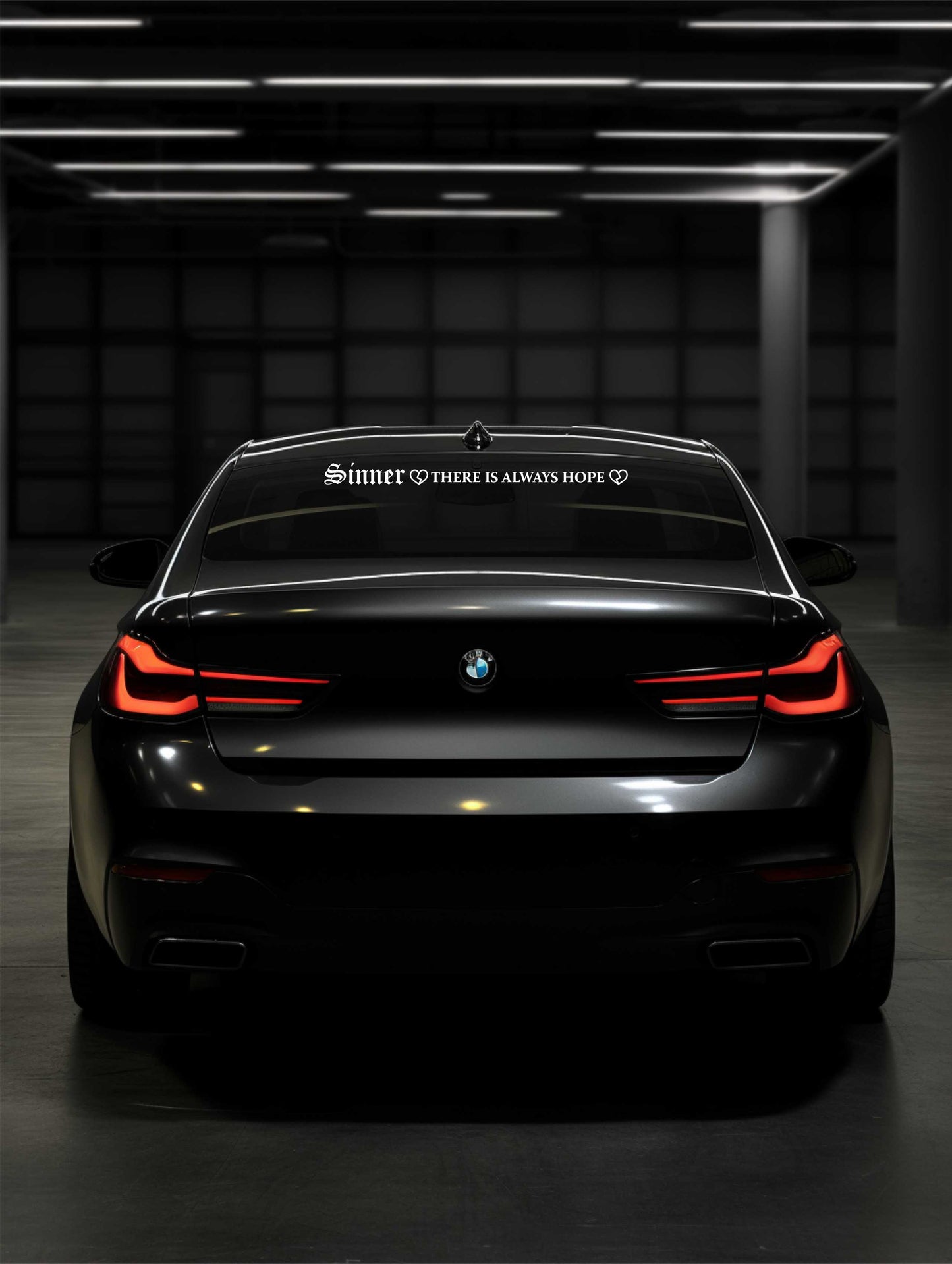 ''Sinner Always Hope'' - Plotted Vinyl Banner Decal