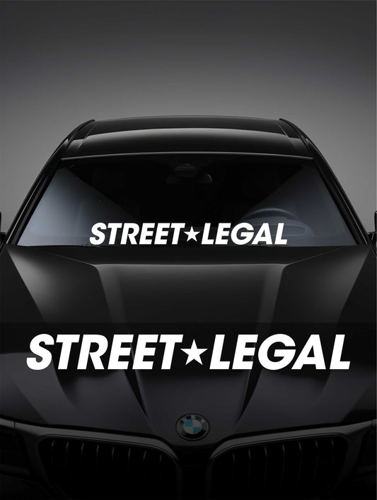 ''Street Legal'' - Plotted Vinyl Banner Decal