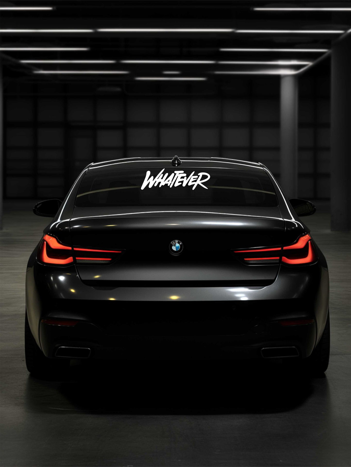 ''Whatever'' - Plotted Vinyl Banner Decal