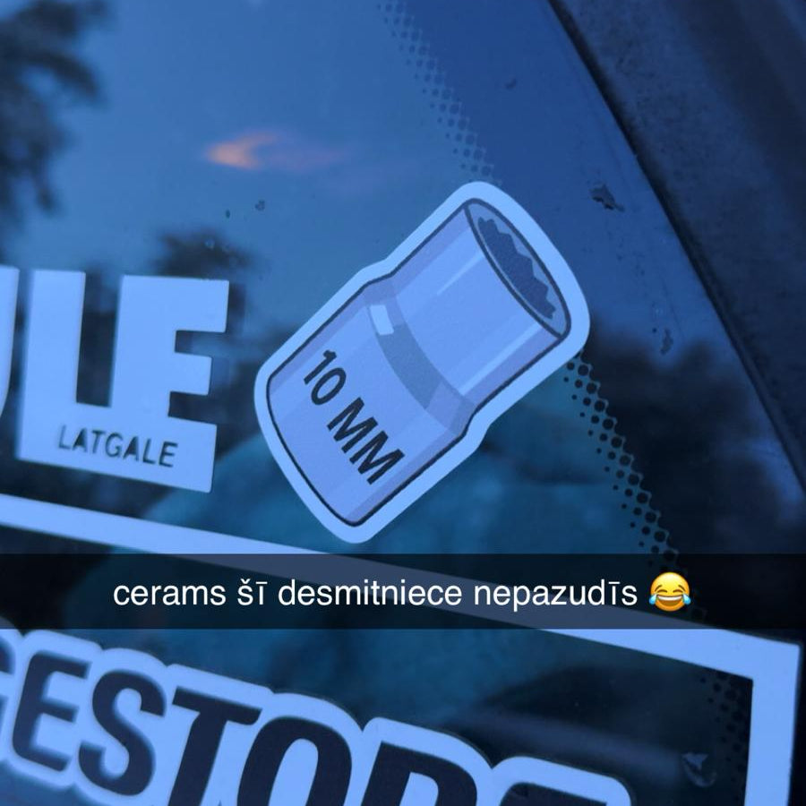 10MM - Printed Vinyl Sticker