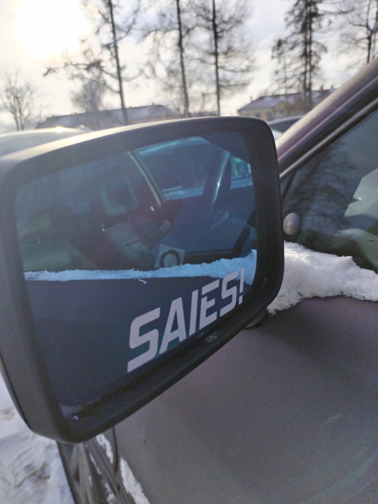 ''Saies!'' Mirror Sticker