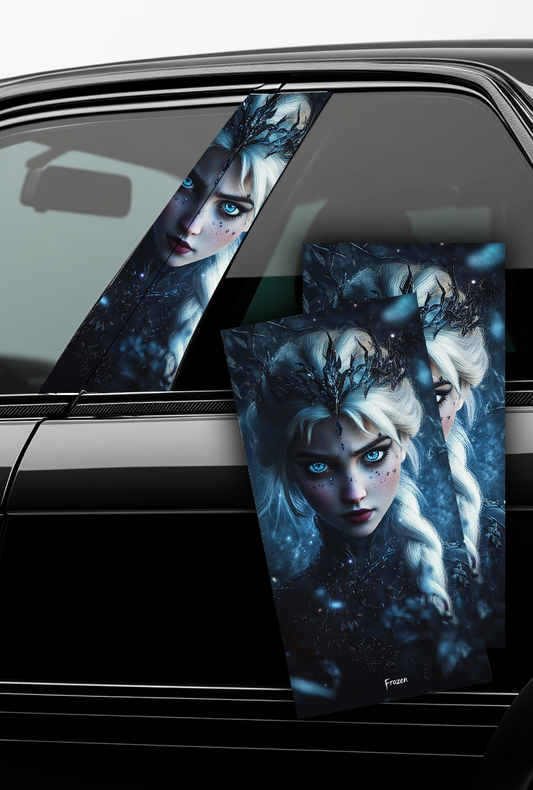 ''Dark Elsa'' - Car Doors Pillar Decals