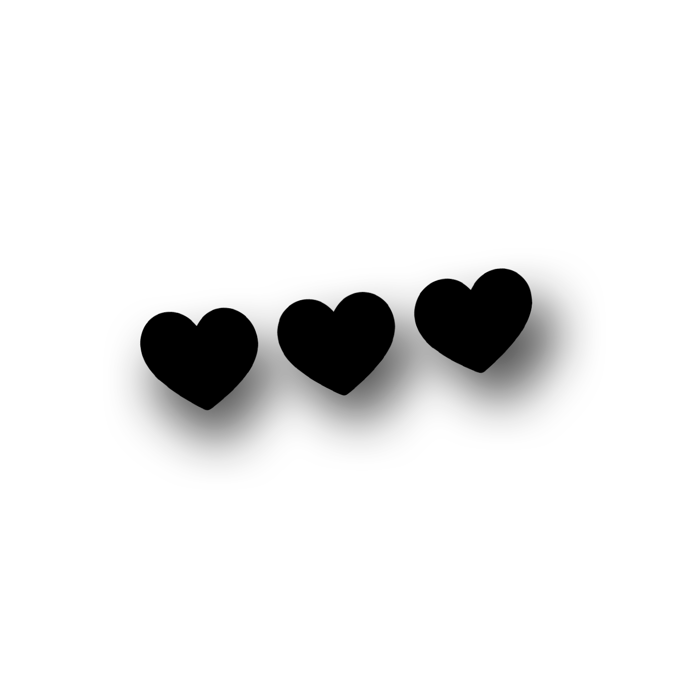 HEARTS - Mirror Sticker