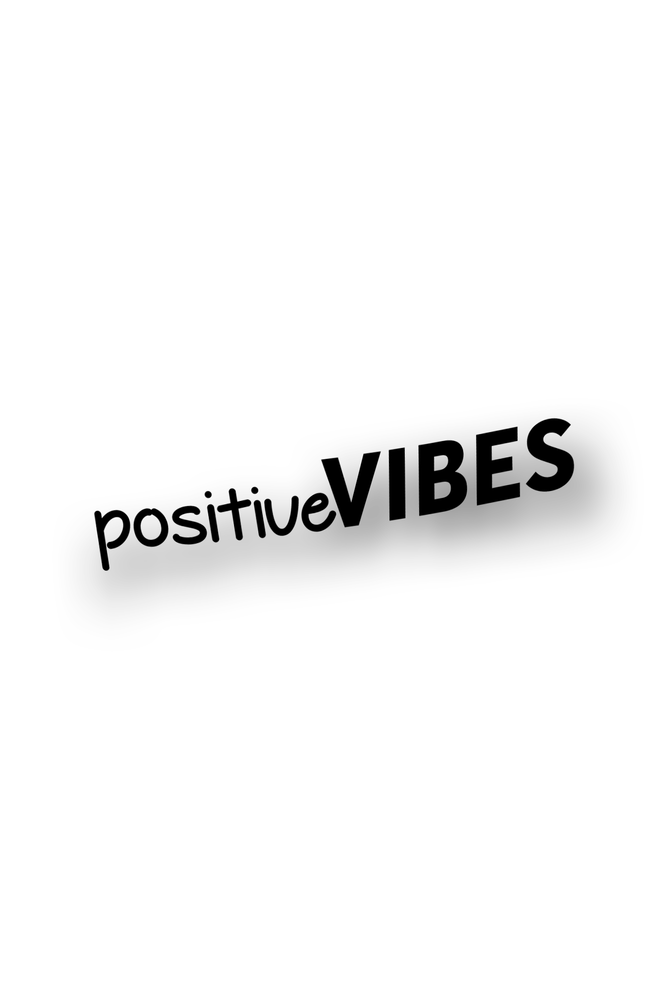 ''Positive VIBES'' Mirror Sticker
