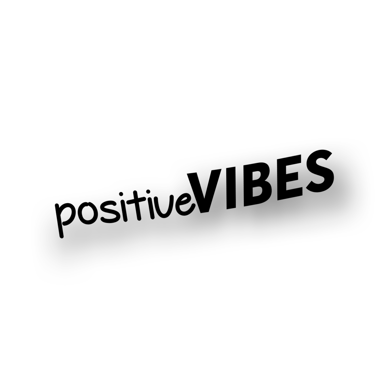 POSITIVE VIBES - Mirror Sticker