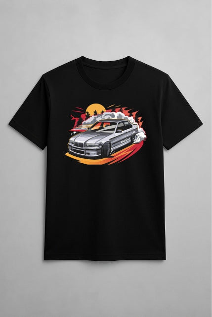 ''Broke Sports SEDAN'' Cotton T-Shirt