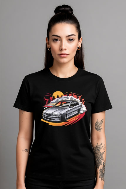 ''Broke Sports SEDAN'' Cotton T-Shirt