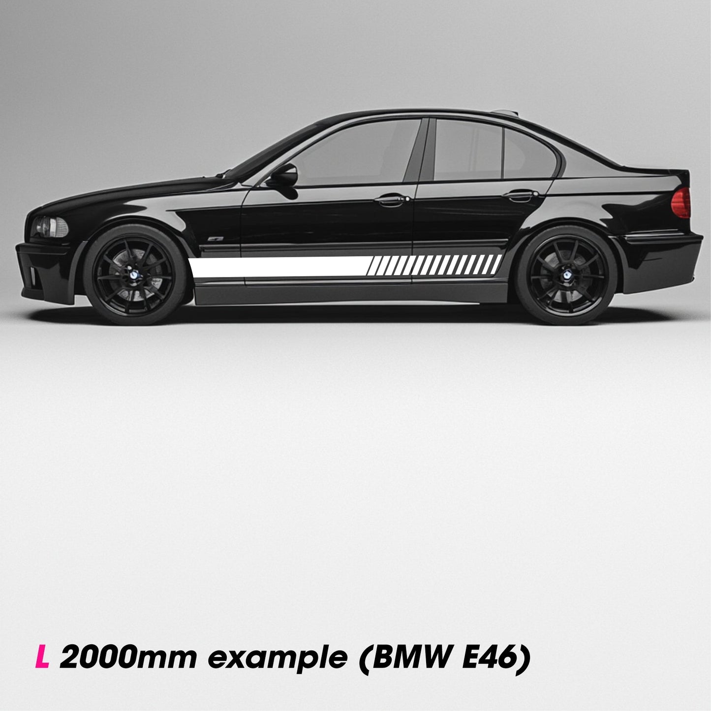 LINES No.3 – Plotted Vinyl Car Body Decal