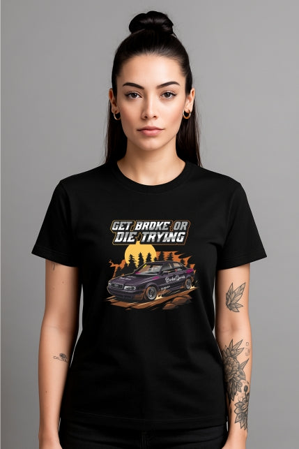 ''Broke Sports AUDI'' Cotton T-Shirt