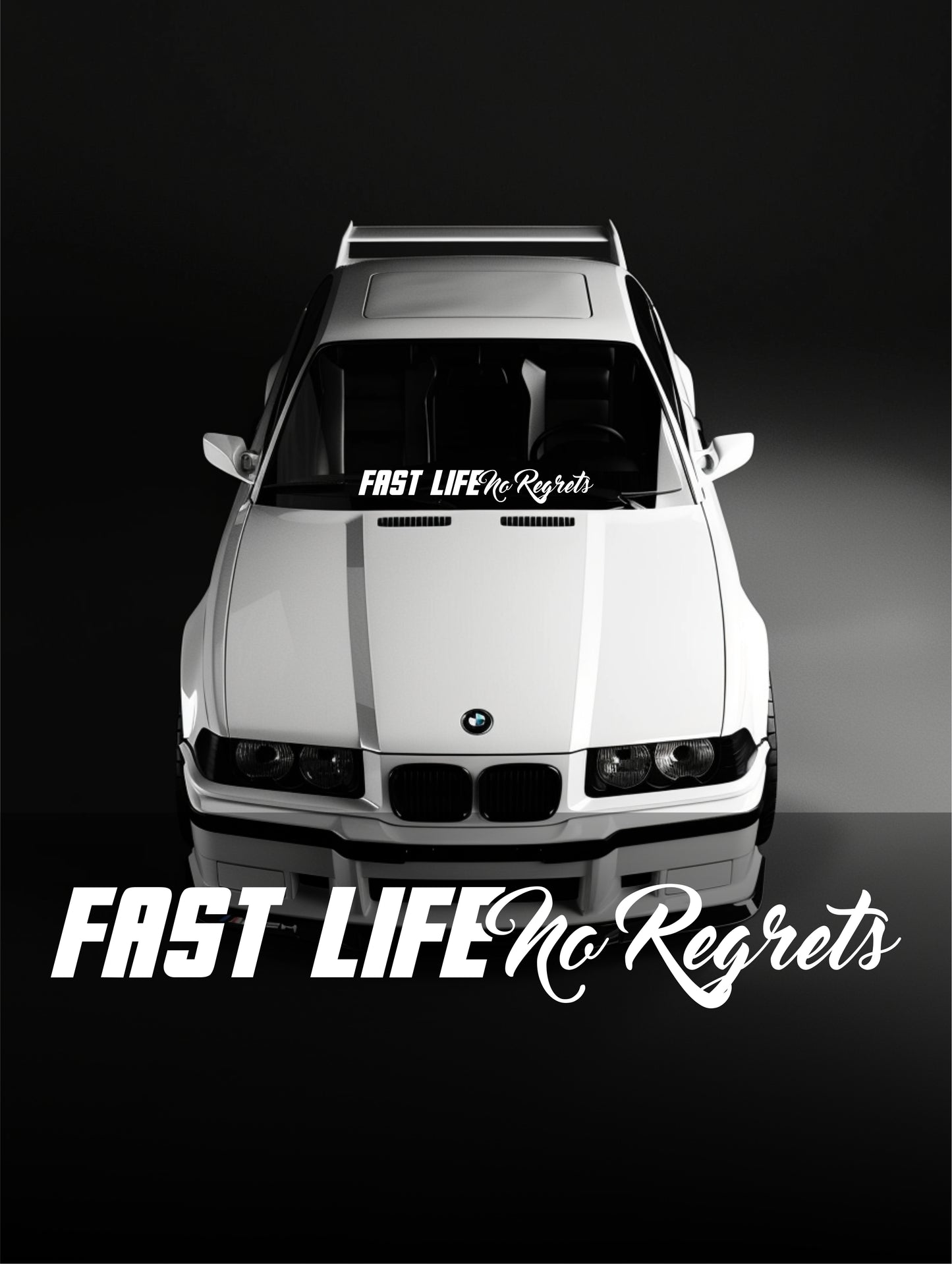 ''Fast Life'' - Plotted Vinyl Banner Decal