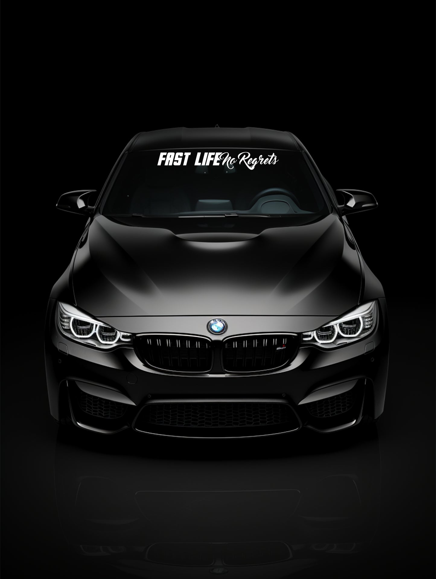 ''Fast Life'' - Plotted Vinyl Banner Decal