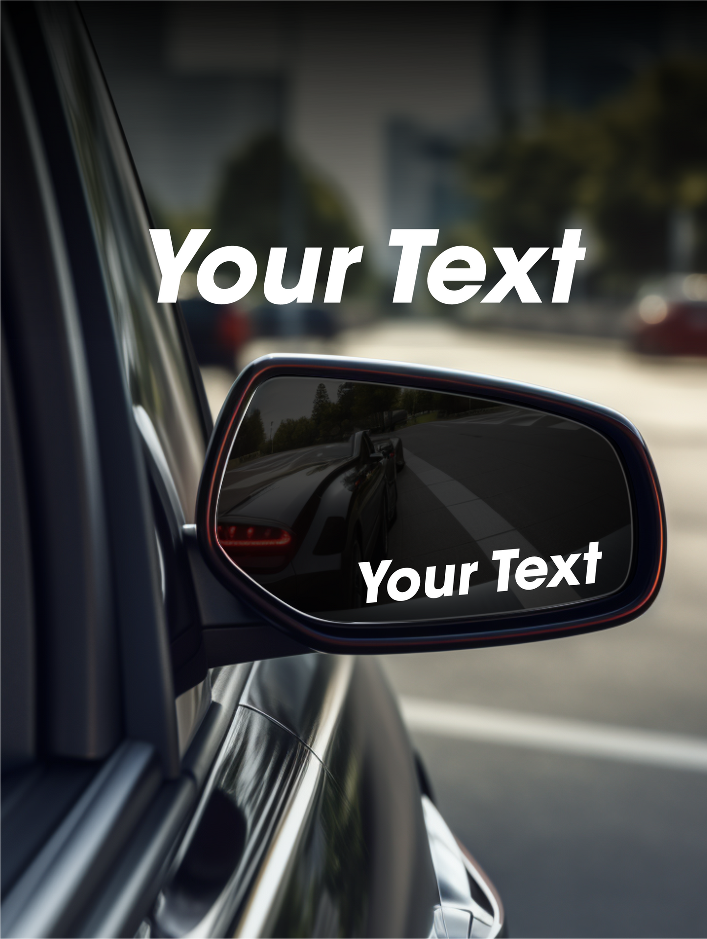 Custom Mirror Vinyl Sticker