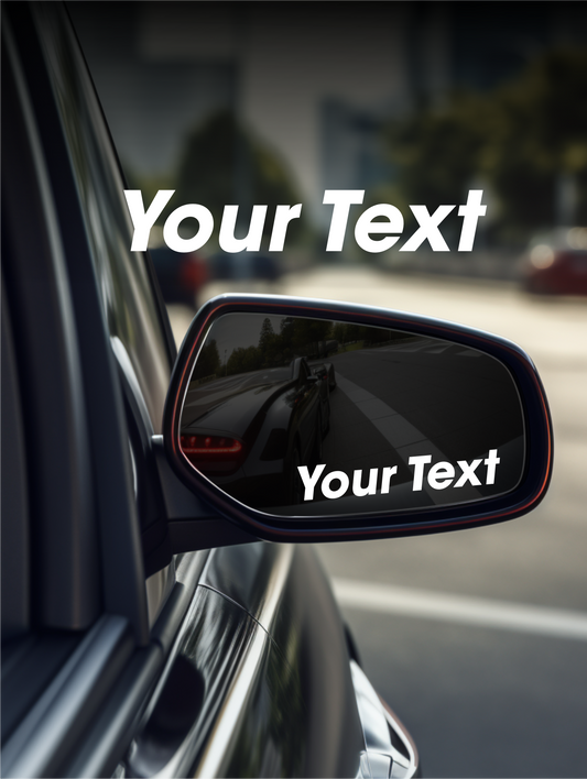 Custom Mirror Vinyl Sticker