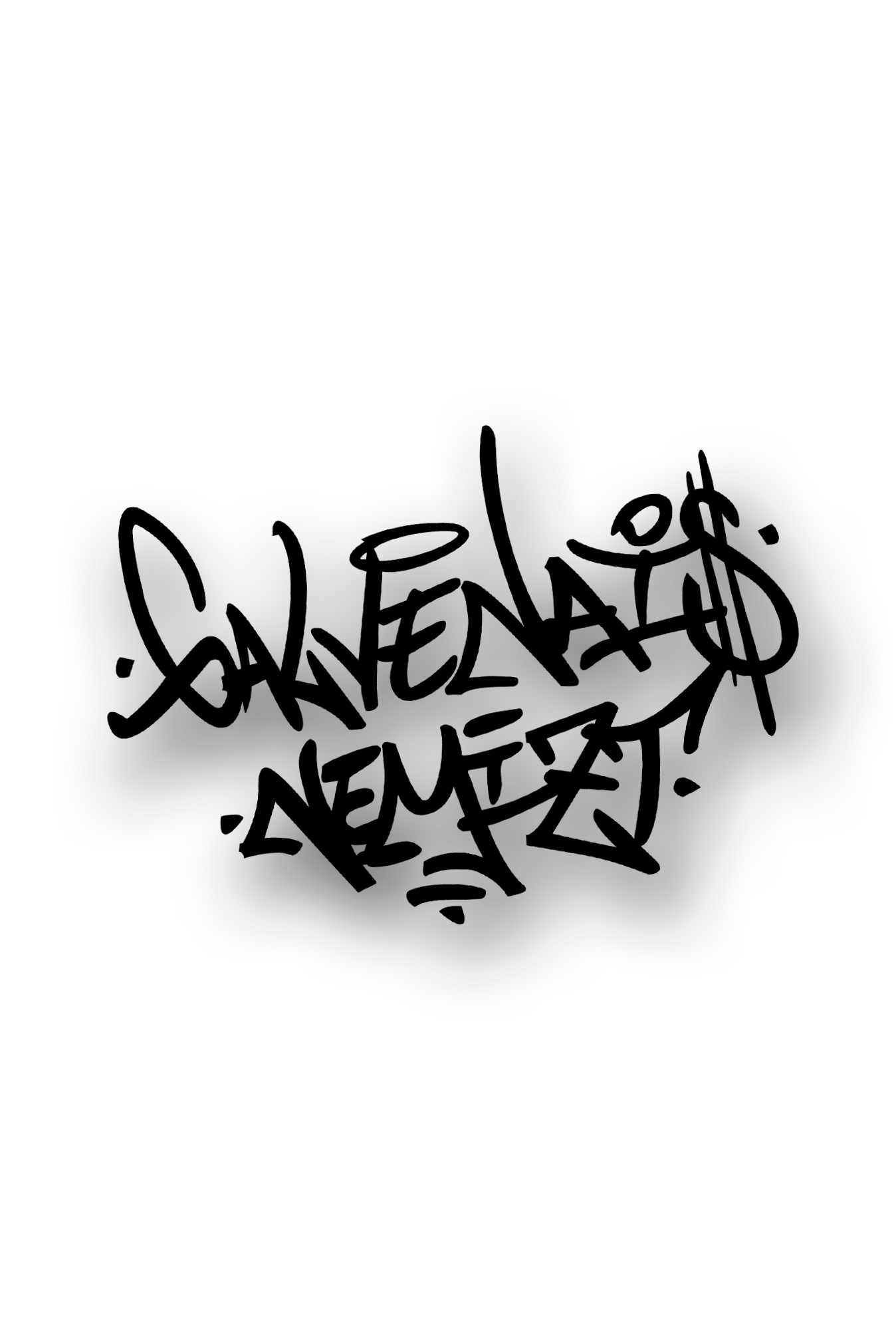 Galvenais Nemīzt Graffiti - Plotted Vinyl Sticker