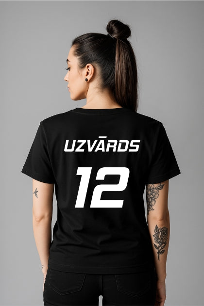 ''Latvia Racing League - Personalized'' Cotton T-Shirt