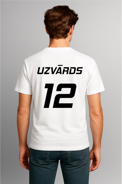 ''Latvia Racing League - Personalized'' Cotton T-Shirt
