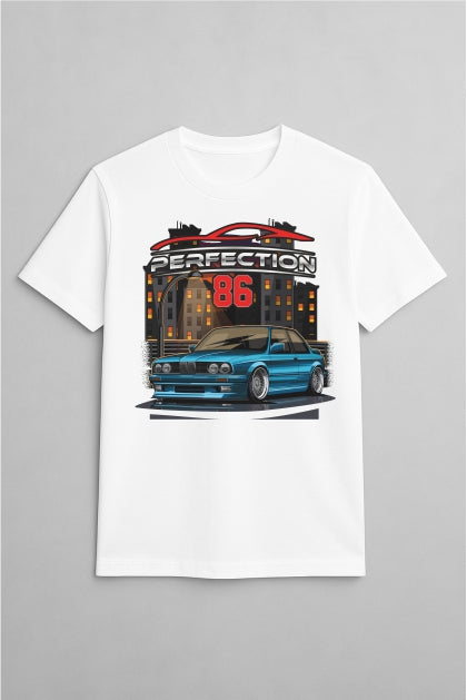 ''Perfection86 BMW E30 '' Cotton T-Shirt