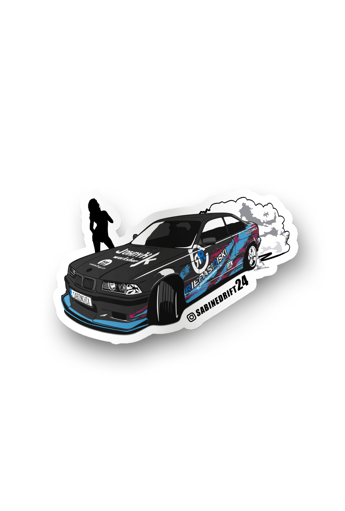 ''Sabine Drift'' Vinyl Sticker