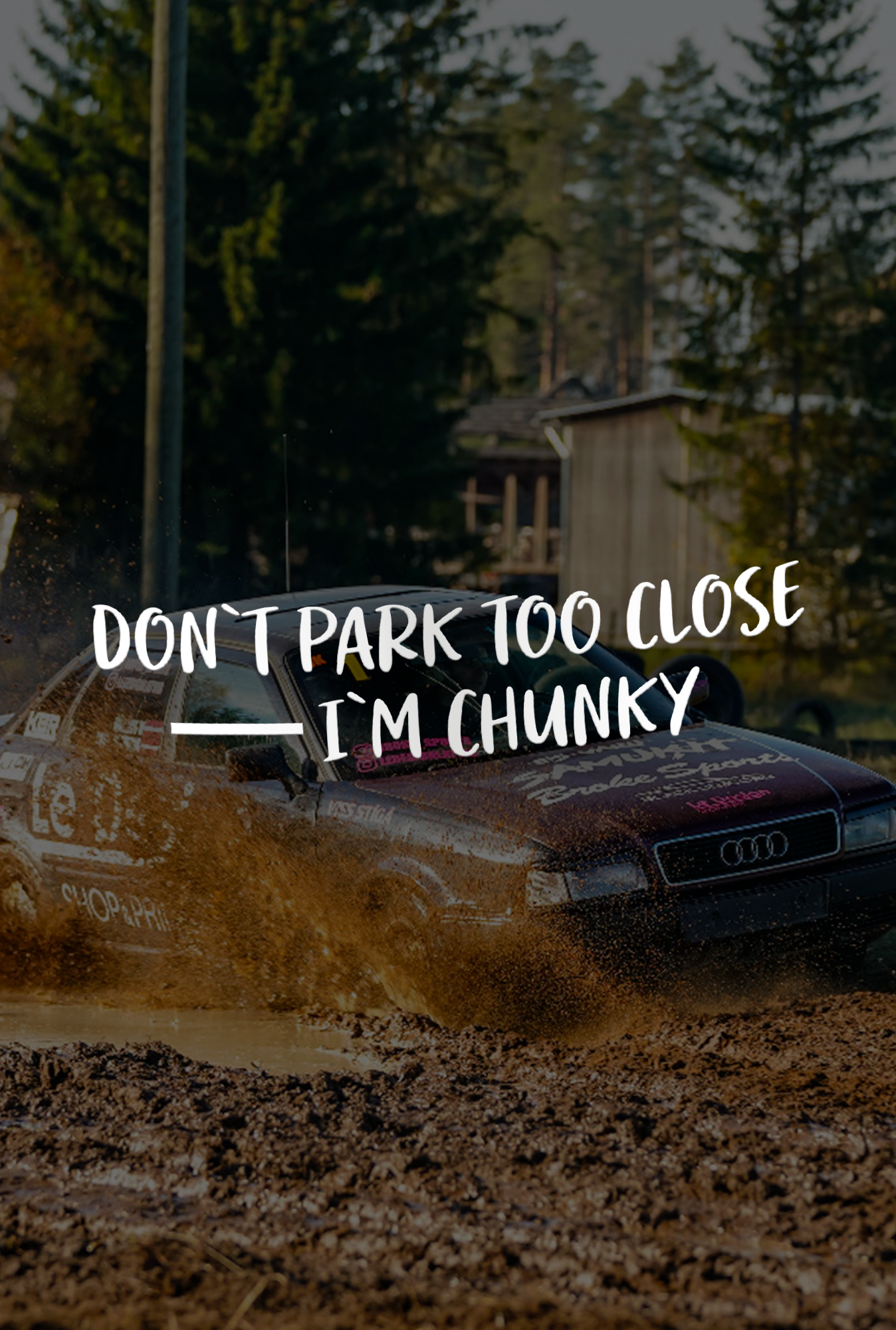 Don`t Park Too Clouse - Plotted Vinyl Sticker