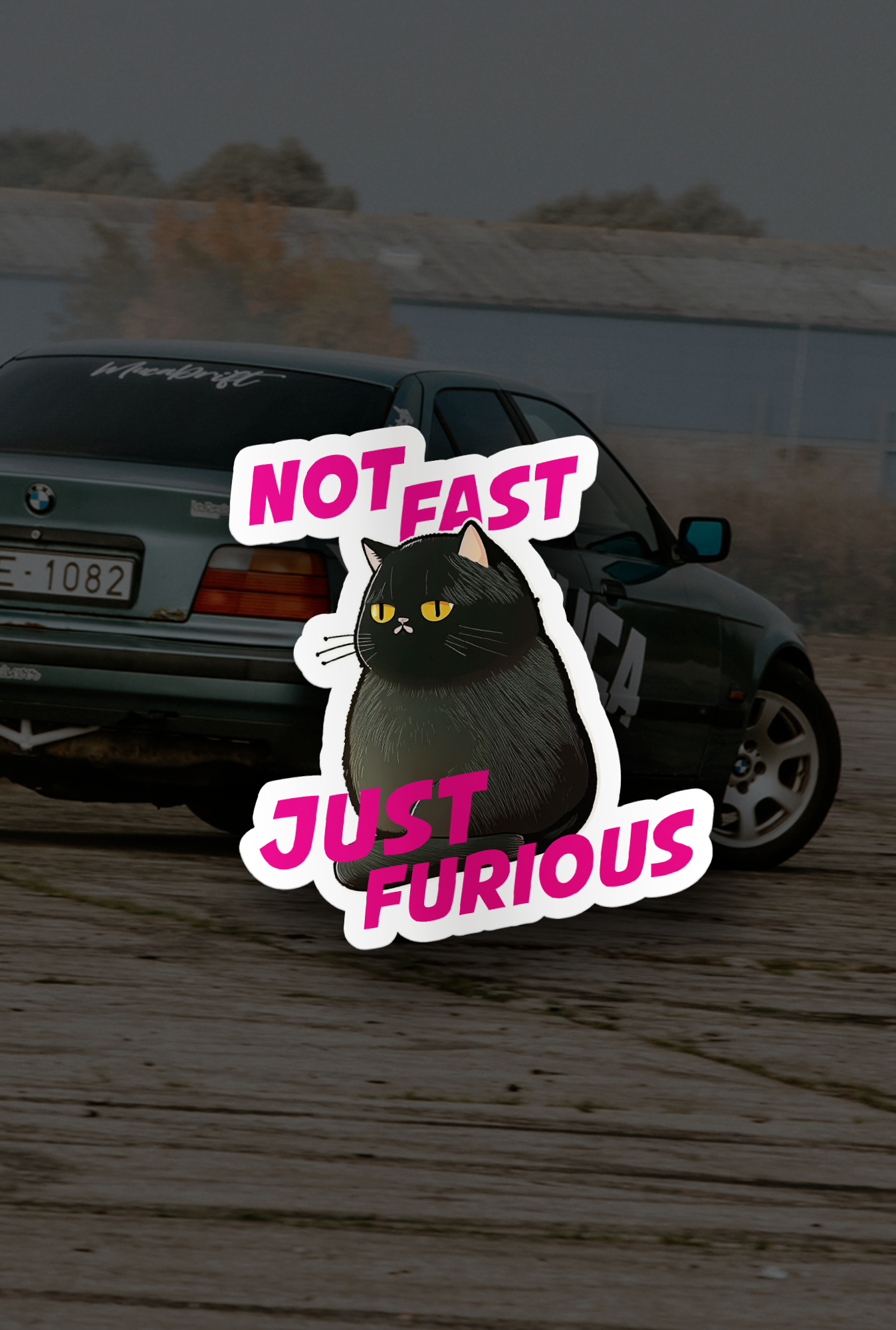 ''Not Fast - Just Furious'' Vinyl Sticker