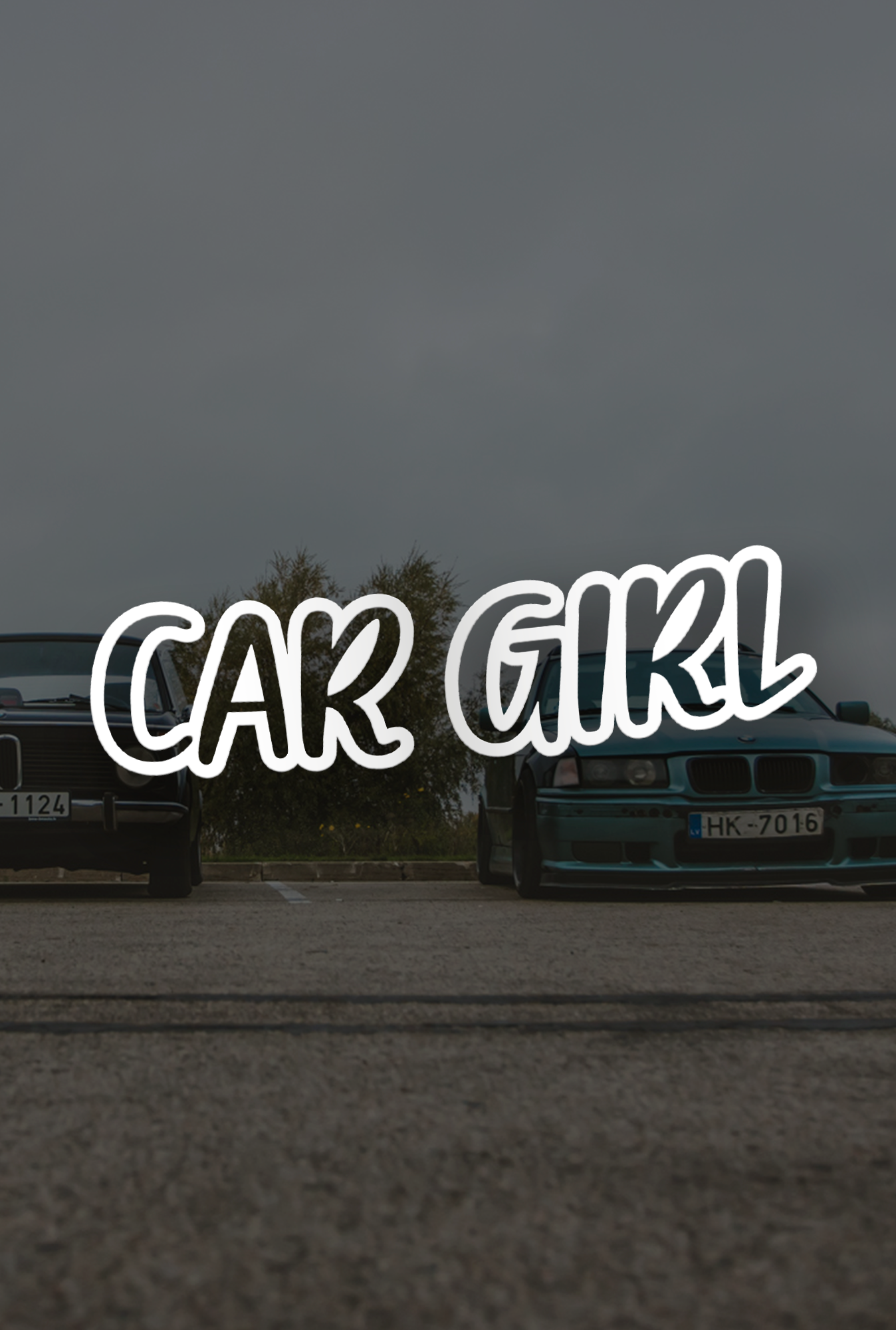 ''Car Girl'' - Plotted Vinyl Sticker