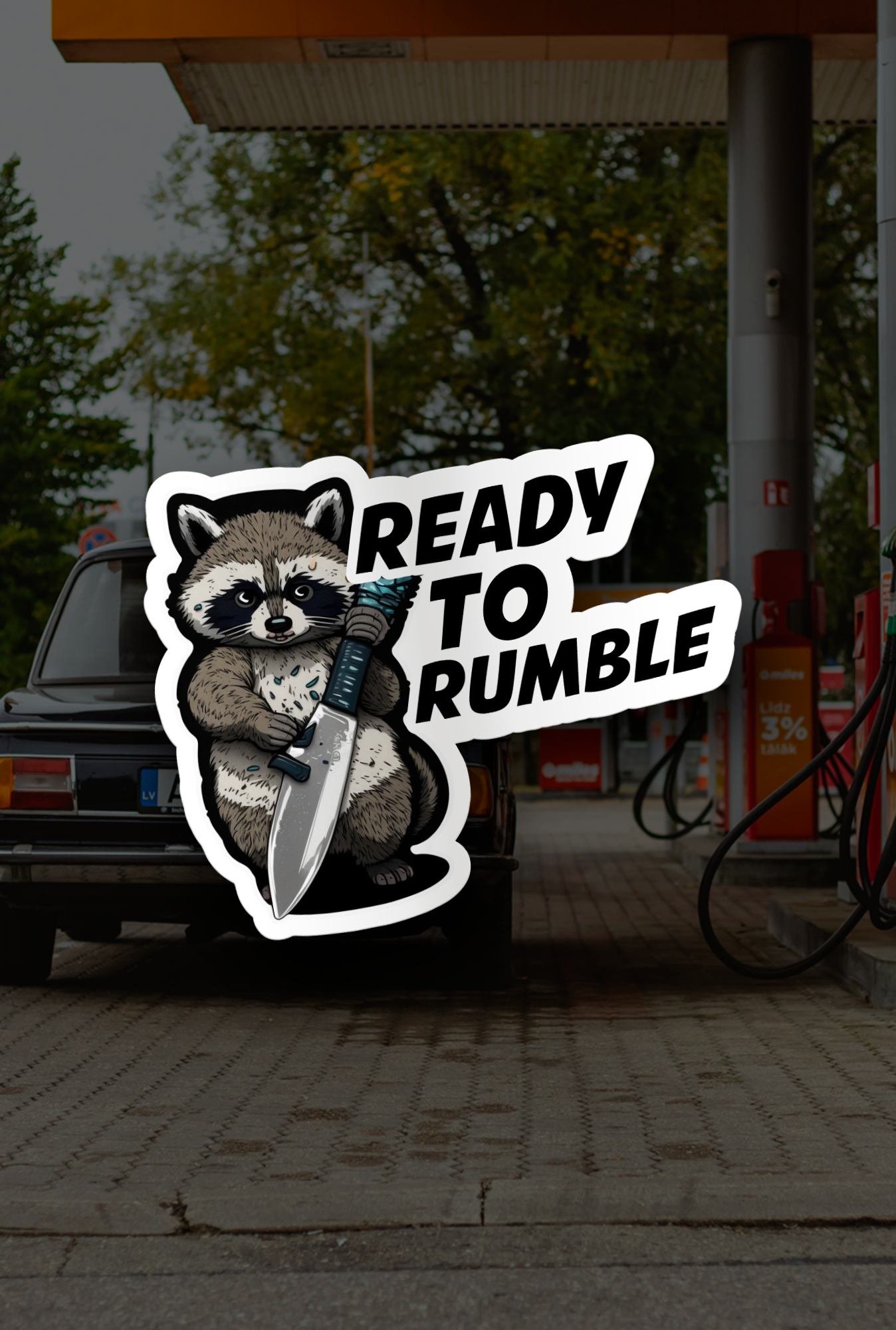''Ready To Rumble'' Vinyl Sticker