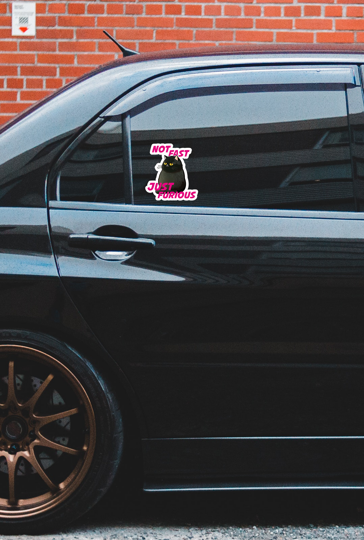 ''Not Fast - Just Furious'' Vinyl Sticker