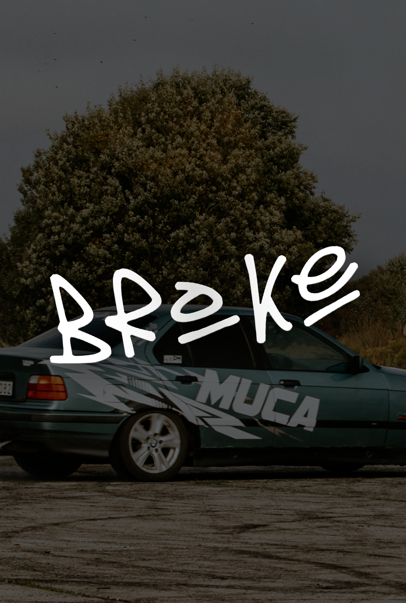 Broke - Plotted Vinyl Sticker