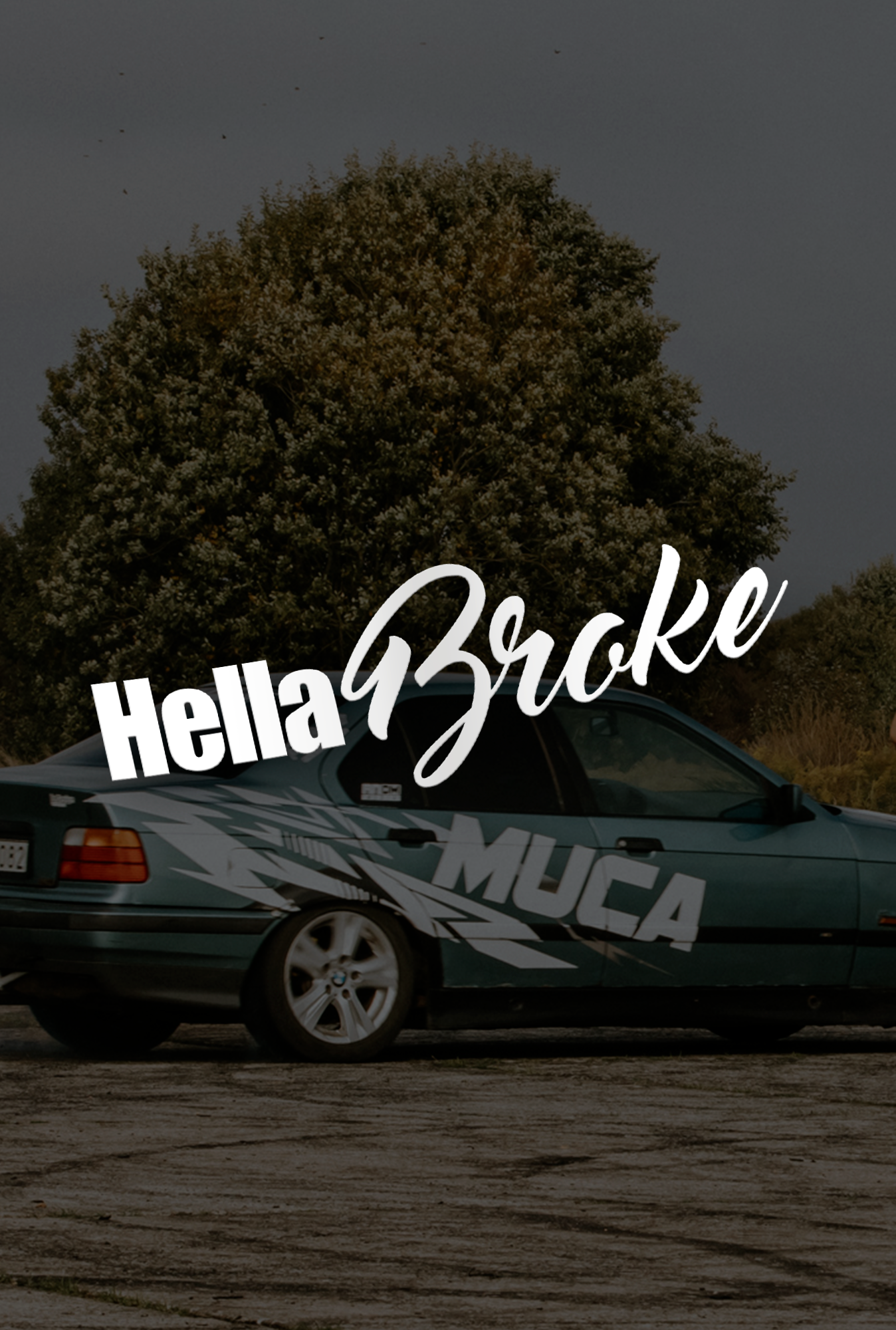 Hella Broke - Plotted Vinyl Sticker