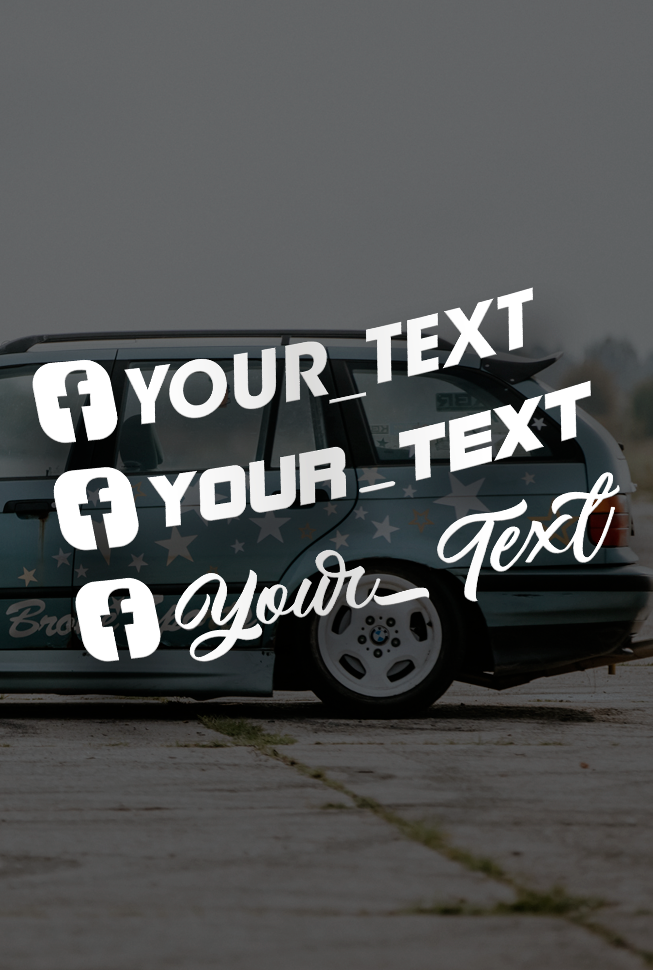Custom Facebook Vinyl Sticker No.01