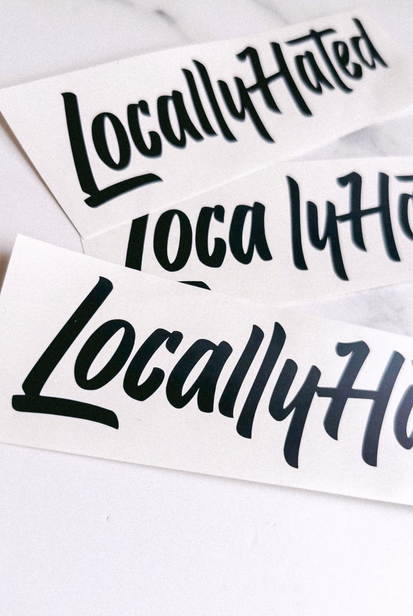 Locally Hated - Plotted Vinyl Sticker