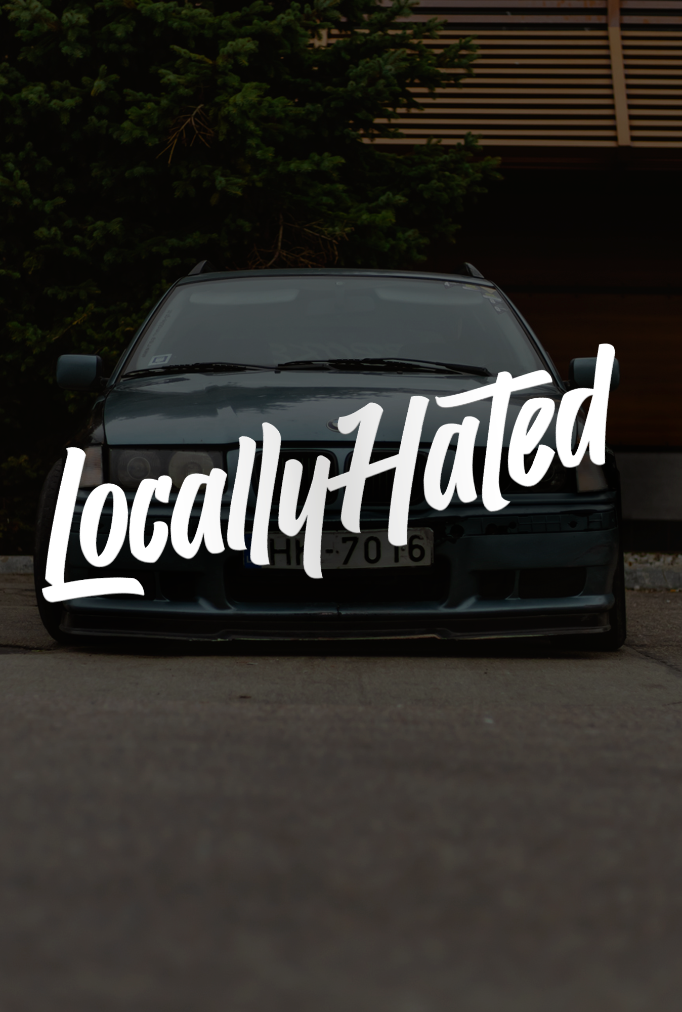 ''Locally Hated'' - Plotted Vinyl Sticker