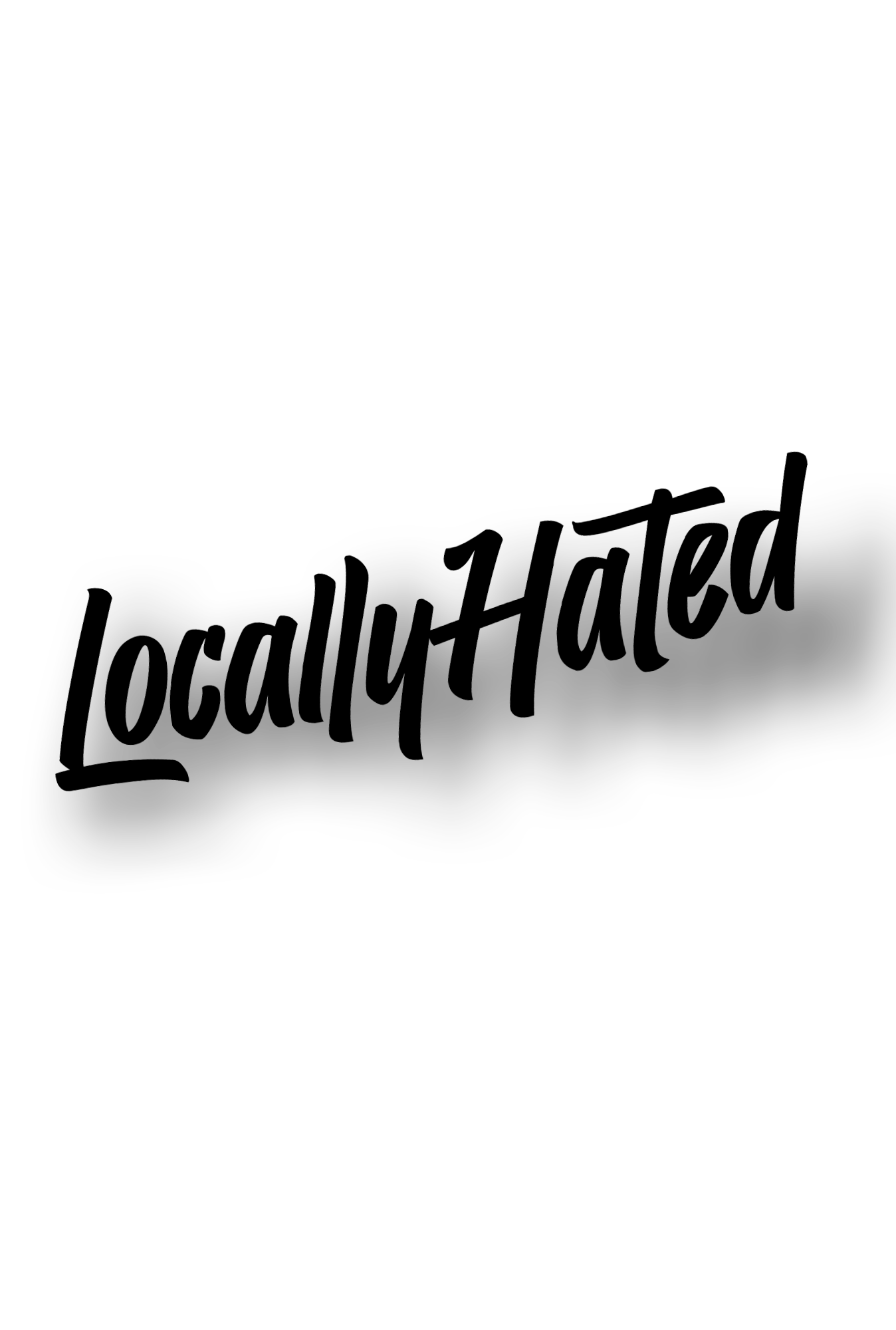 Locally Hated - Plotted Vinyl Sticker