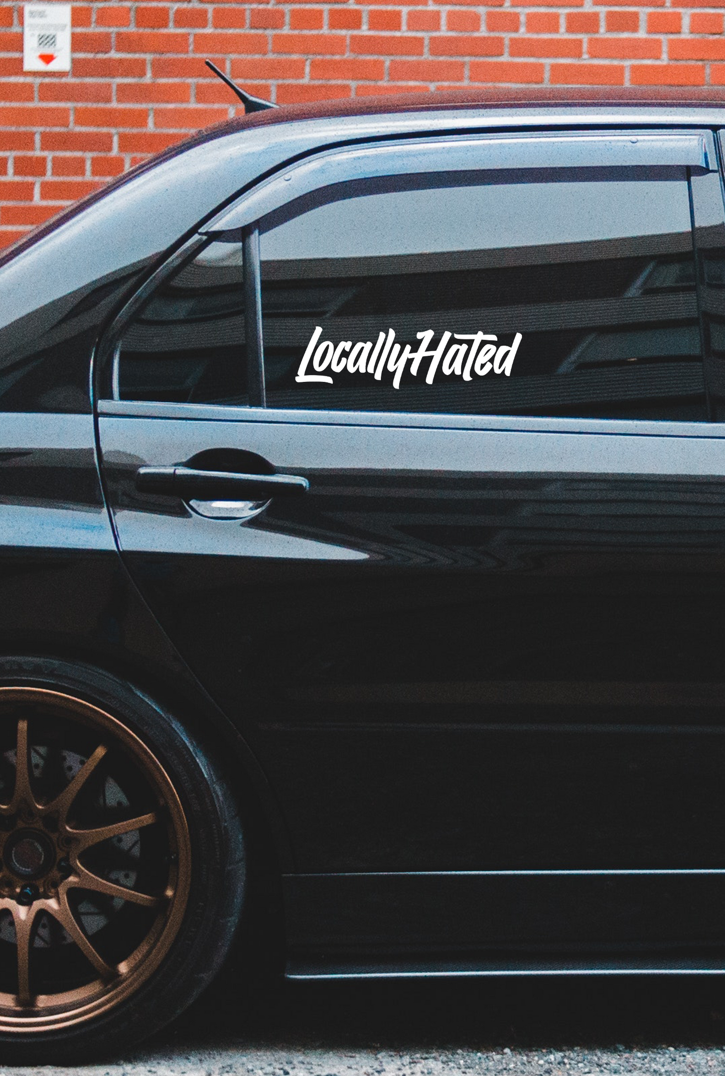 ''Locally Hated'' - Plotted Vinyl Sticker