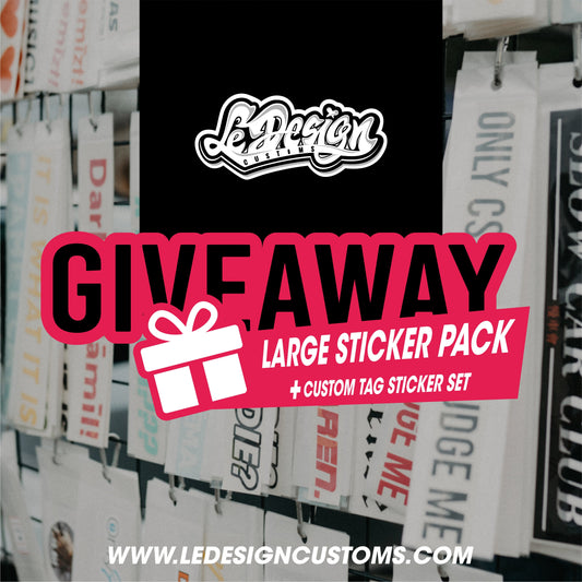 🎁 Instagram Giveaway — Win a Large Sticker Pack!