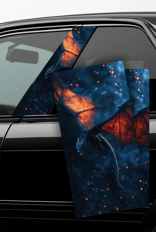 ''Dragon'' - Car Doors Pillar Decals