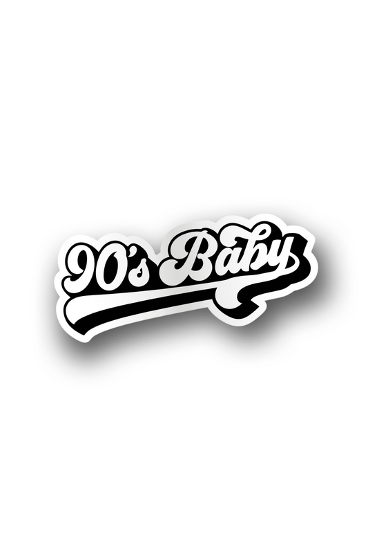 ''90`s Baby'' Vinyl Sticker