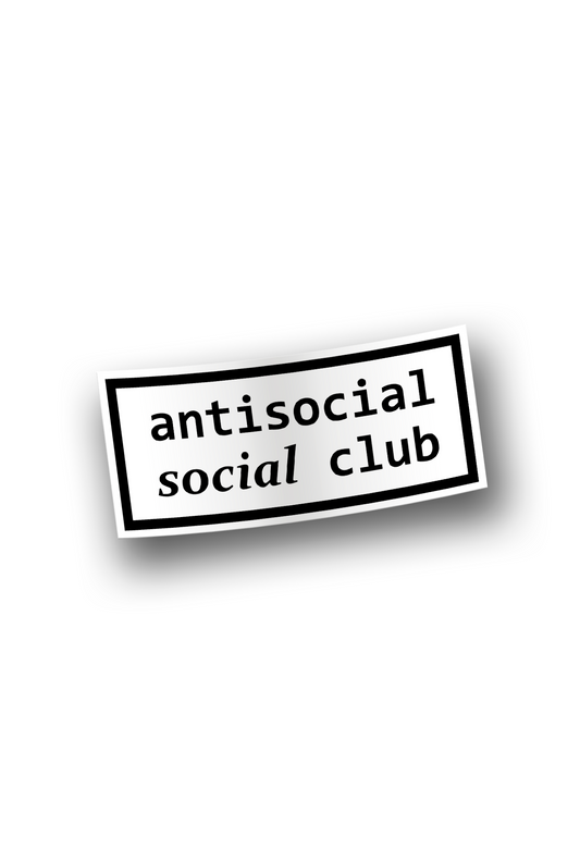 ''Antisocial social club'' - Plotted Vinyl Sticker