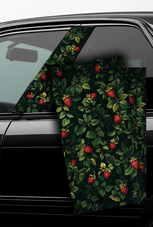 ''Retro Strawberry'' - Car Doors Pillar Decals