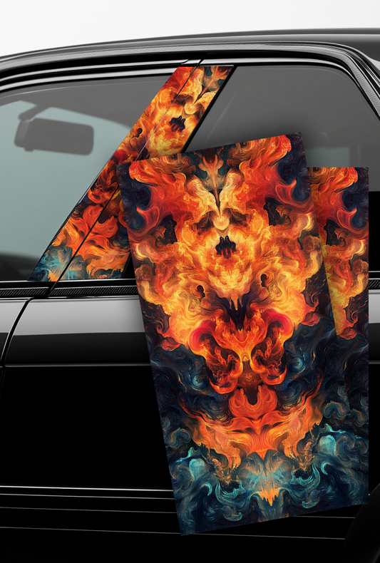 ''Fire Element'' - Car Doors Pillar Decals