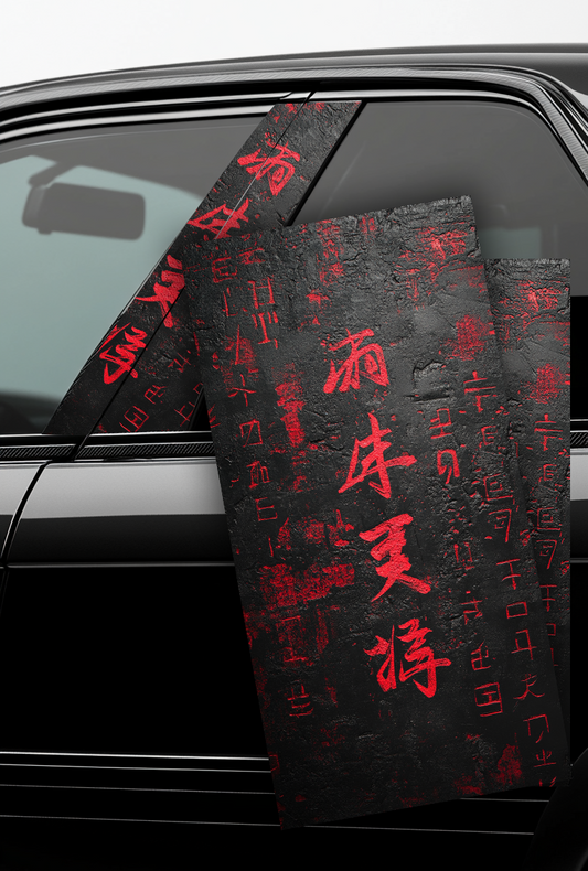 ''Chinese Pattern'' - Car Doors Pillar Decals