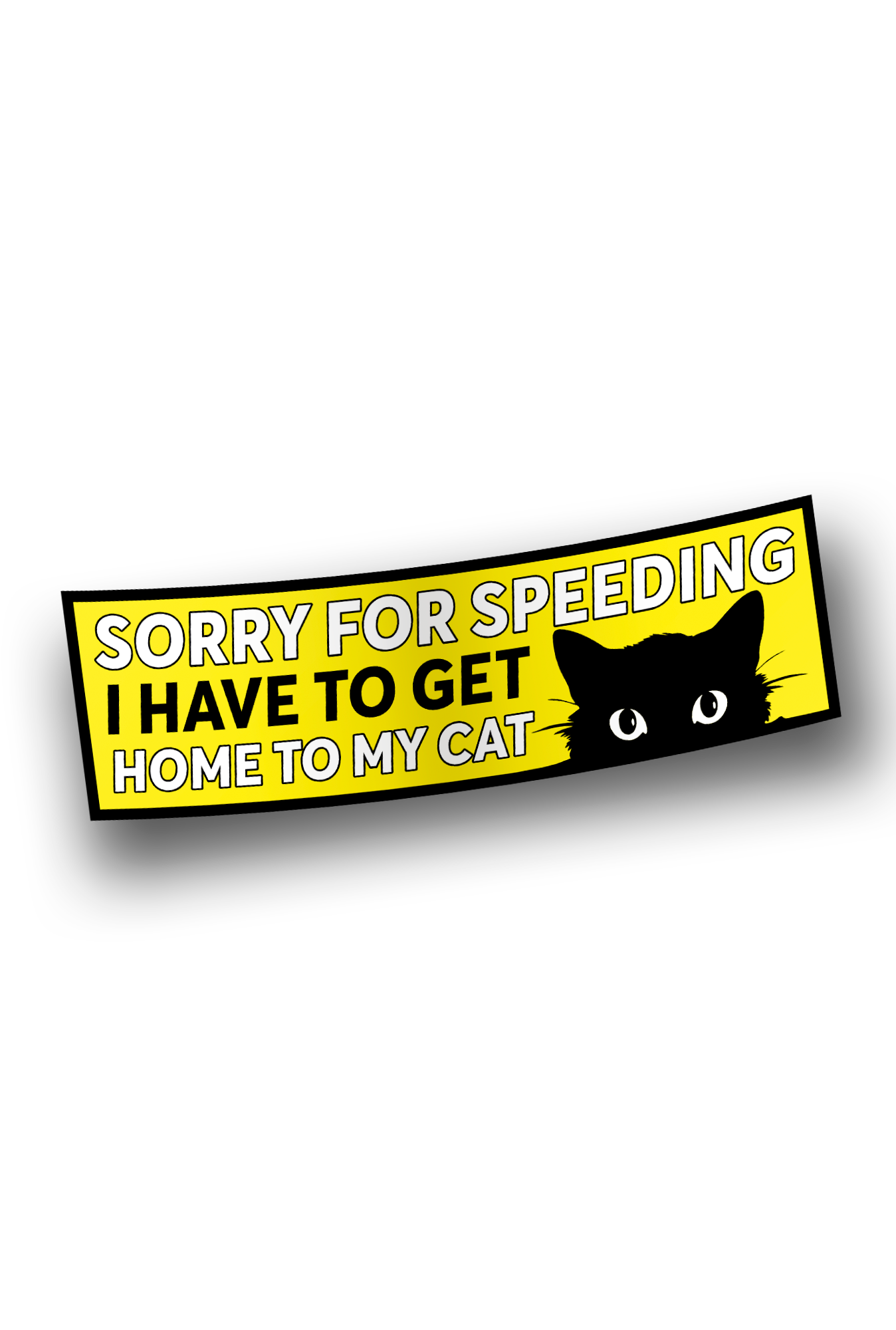 ''Cat''  Vinyl Bumper Sticker