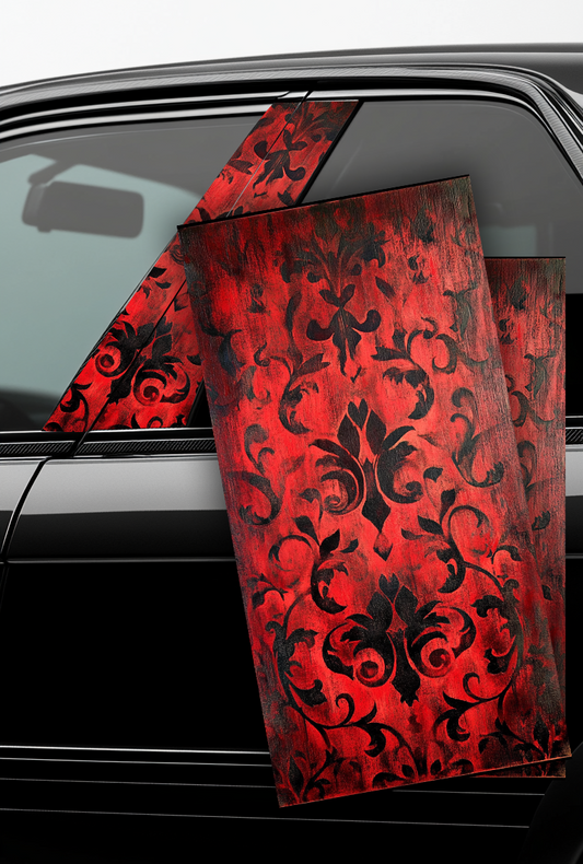 ''Red Gothic'' - Car Doors Pillar Decals