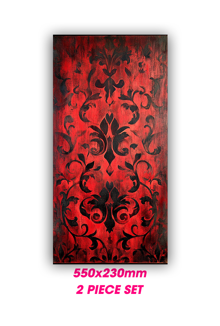 ''Red Gothic'' - Car Doors Pillar Decals