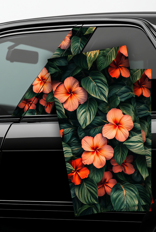 ''Tropical Pattern'' - Car Doors Pillar Decals