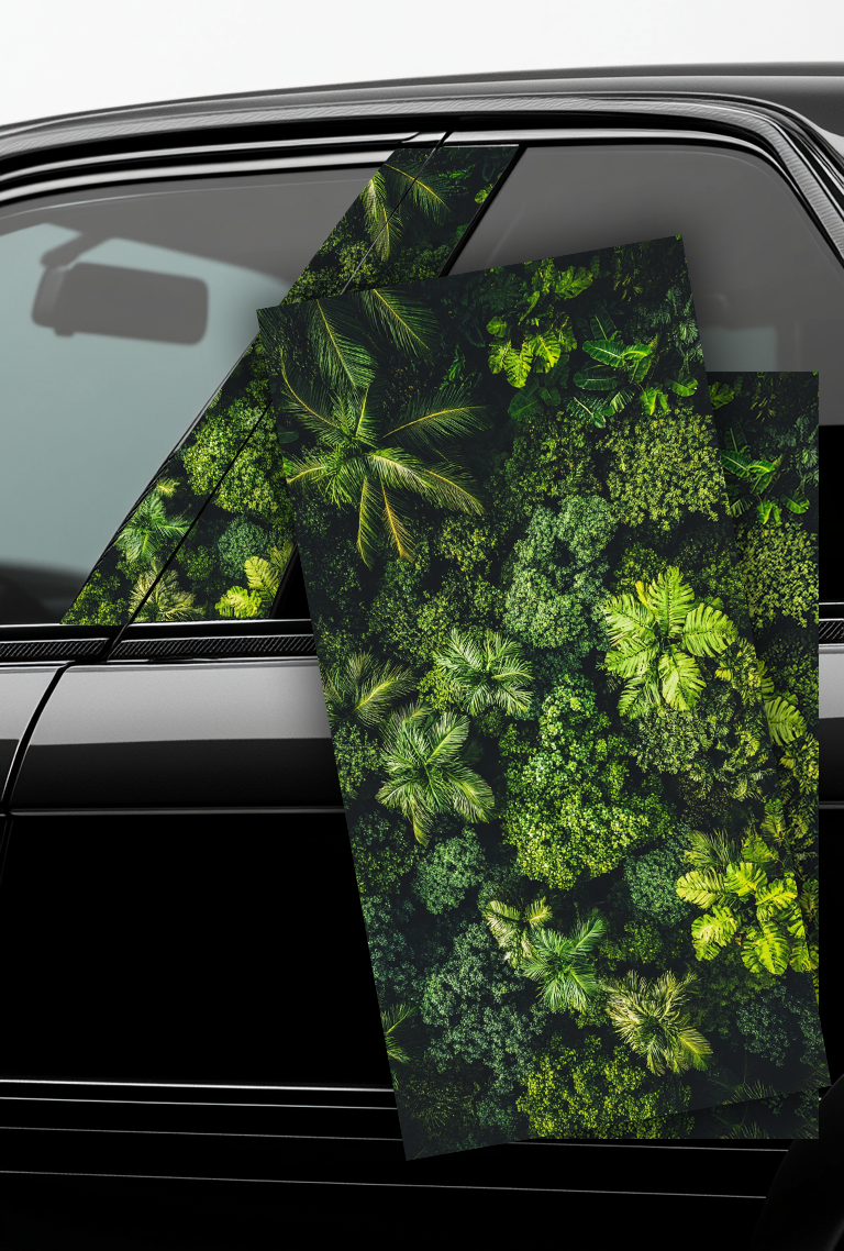 ''Tropical Forest'' - Car Doors Pillar Decals